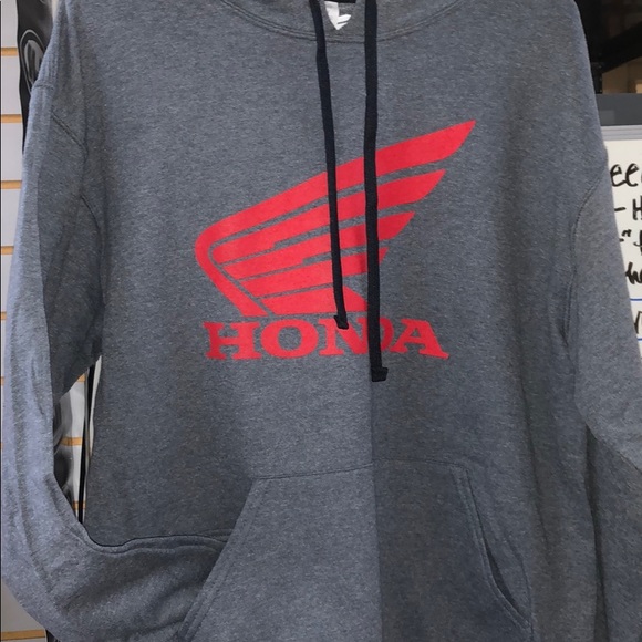 NWT Honda Unisex Red Wing Logo Hoodie - Picture 2 of 3